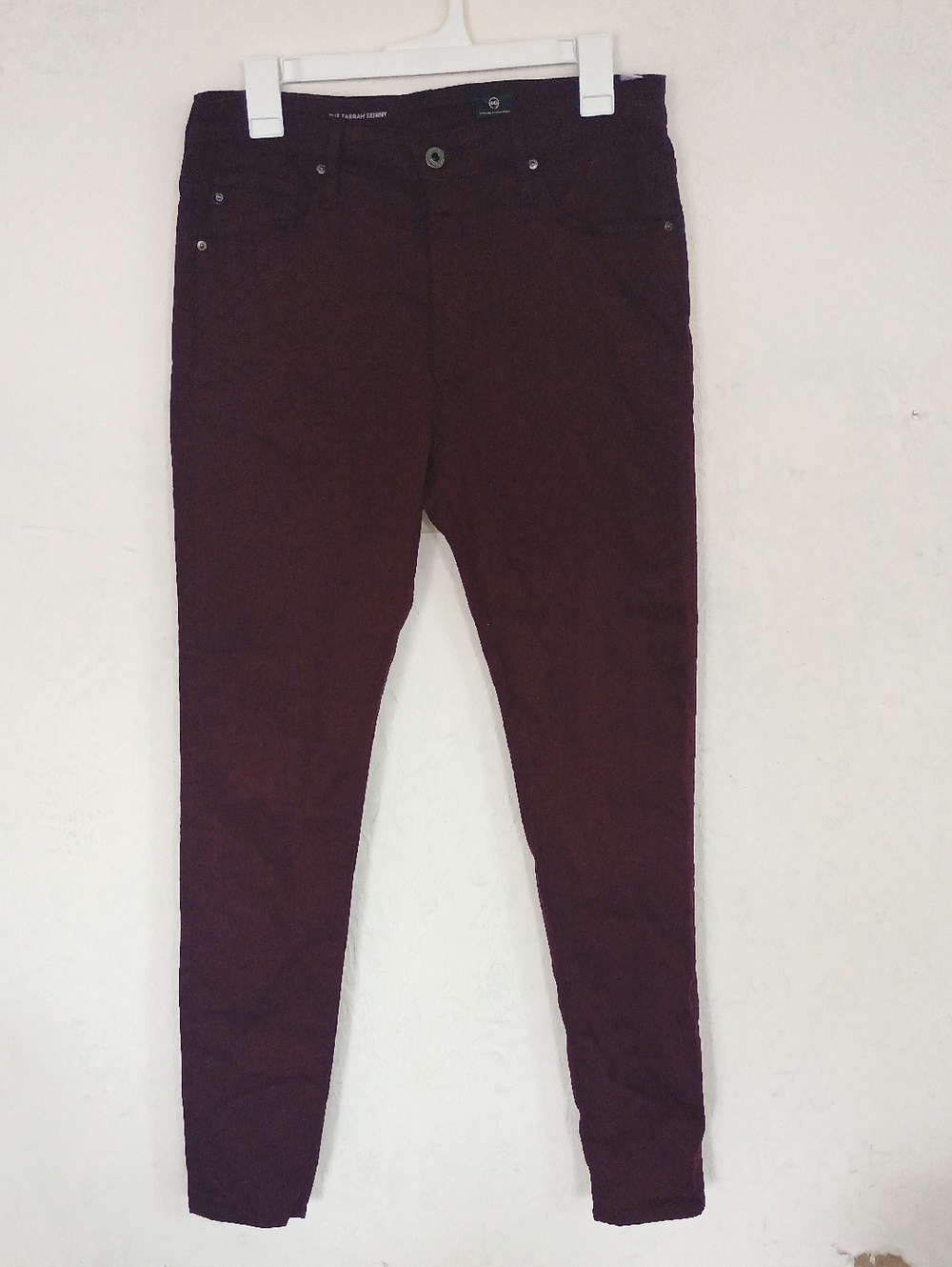 AG Adriano Goldschmied Burgundy Slim Pants
